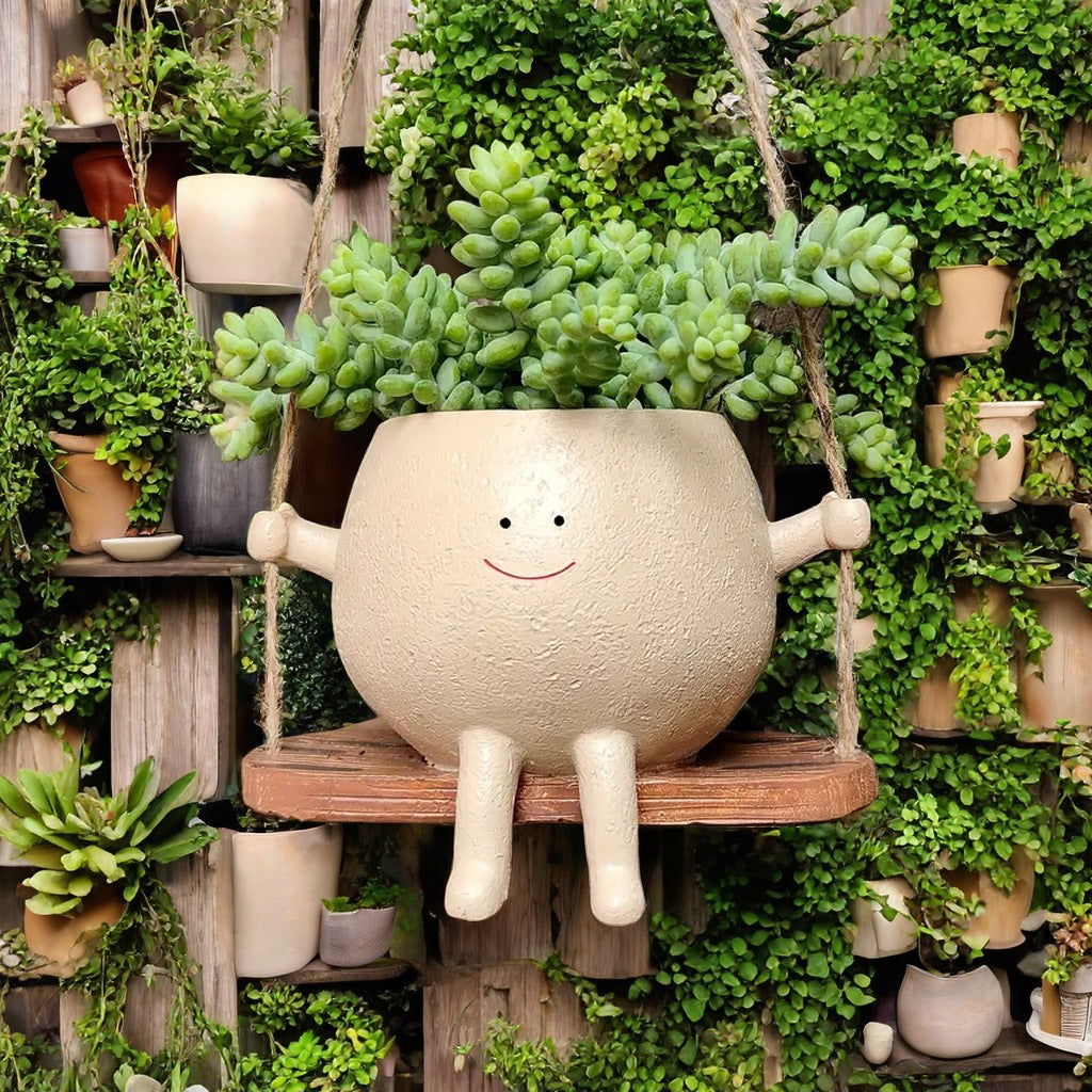 Smiley Swing Flower Pot