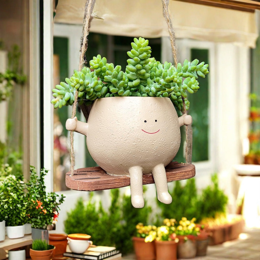 Smiley Swing Flower Pot