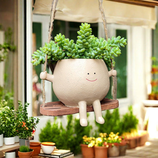 Smiley Swing Flower Pot