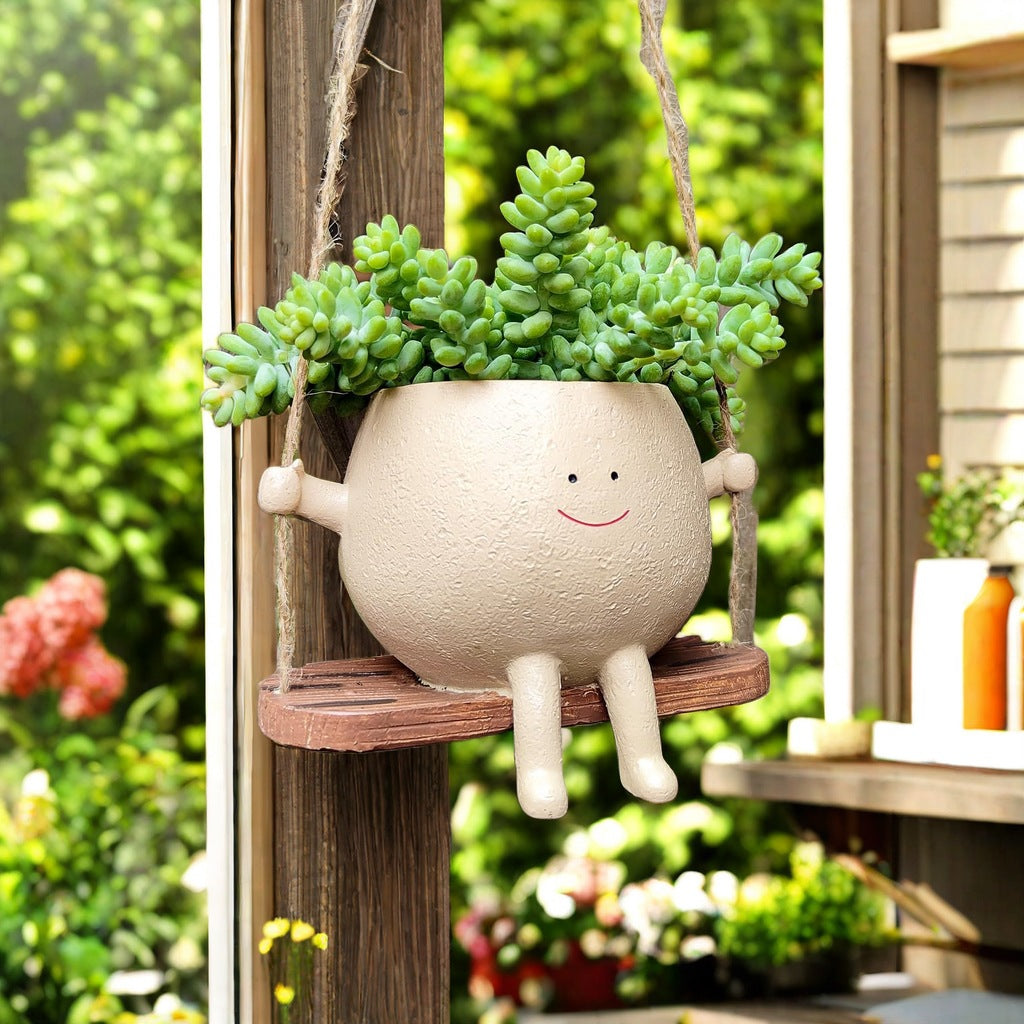 Smiley Swing Flower Pot