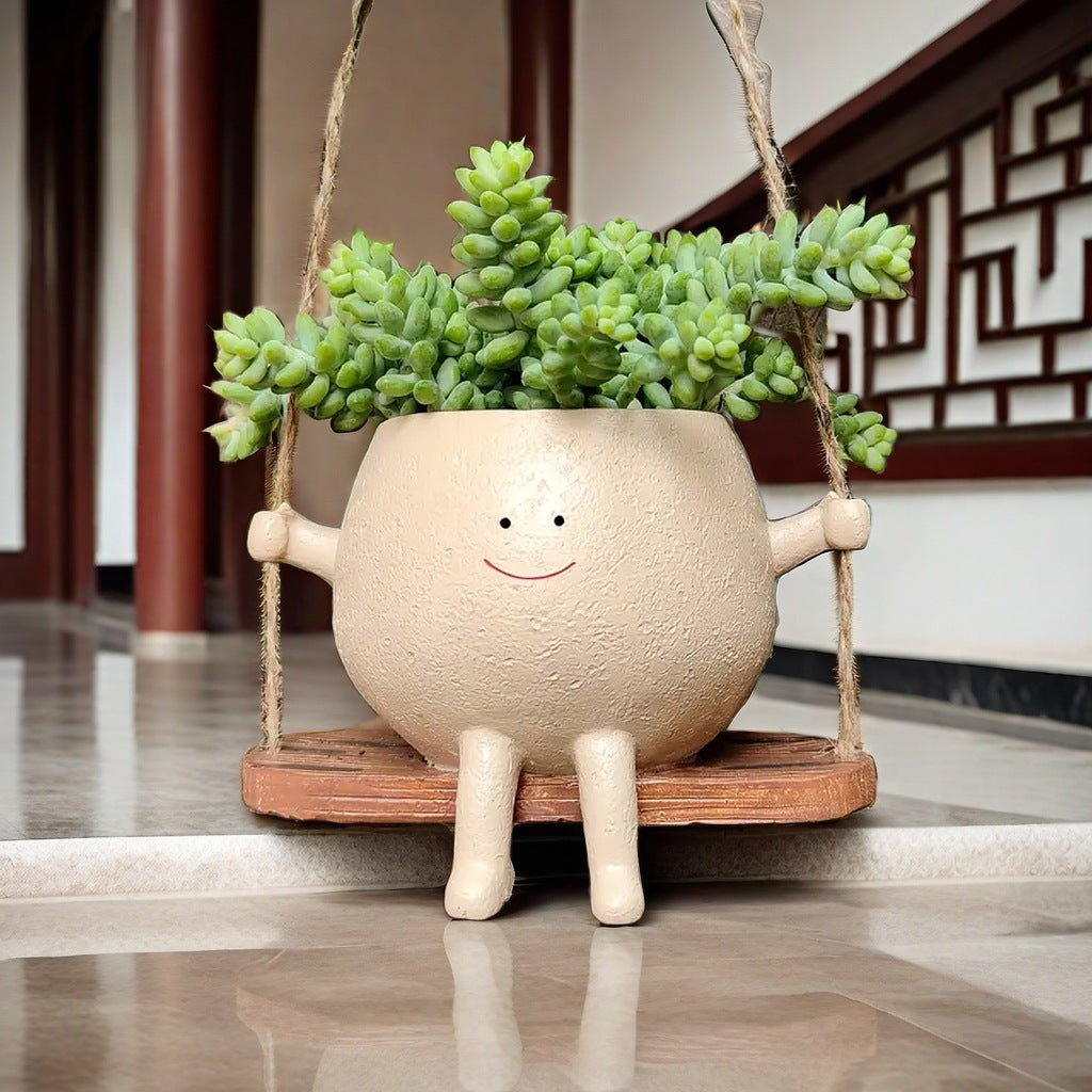 Smiley Swing Flower Pot